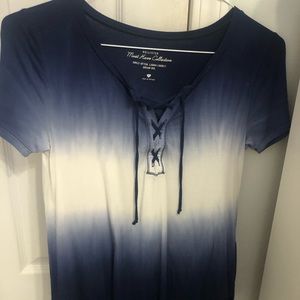 cross cross ombré hollister top